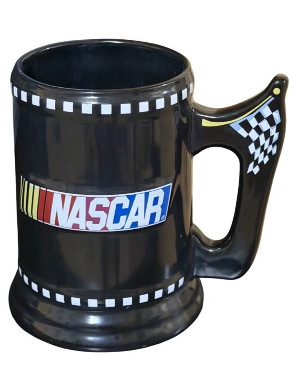 2004 VINTAGE Sherwood Brands NASCAR 32 oz. Ceramic Beer Stein Mug w/Handle